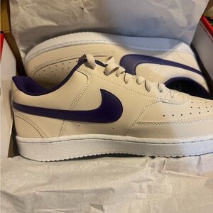 Nike Men's Sneakers in Cream and Purple